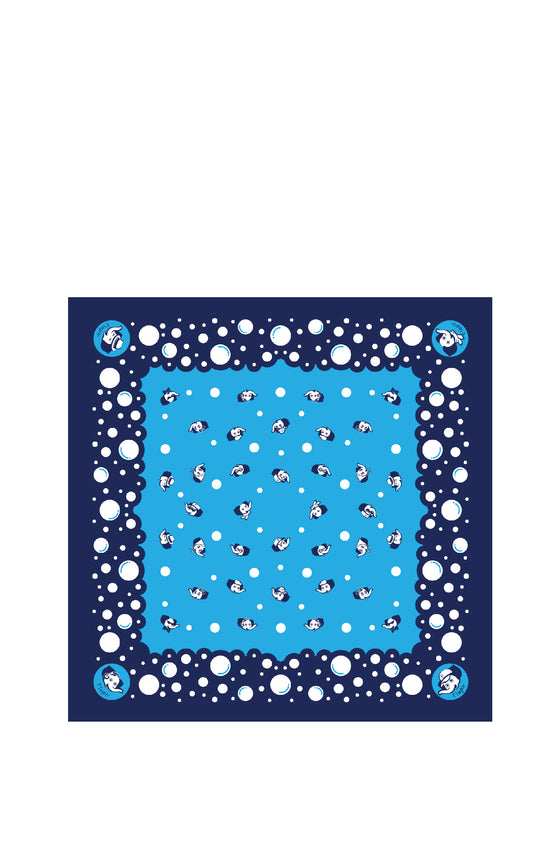 ELEPH WRAPCLOTH - Bubble 50x50cm. : Blue