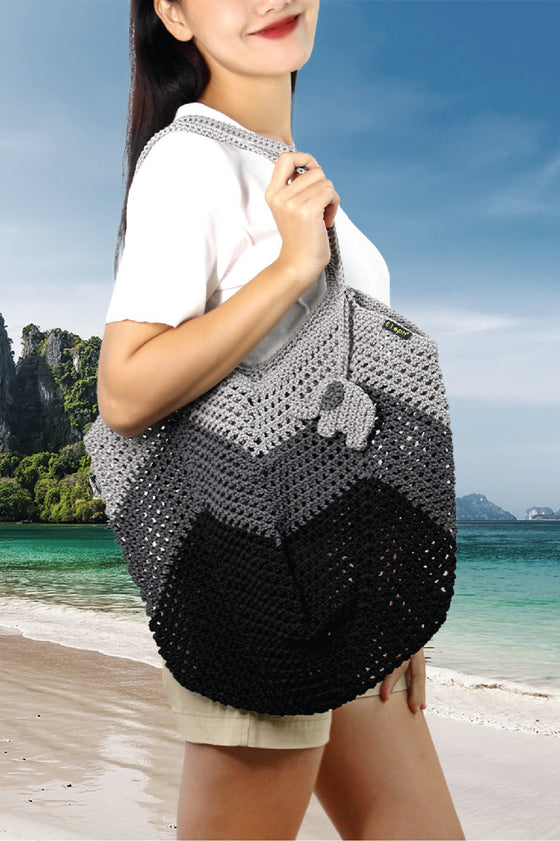 ELEPH ZIGZAG CROCHET - L : Black