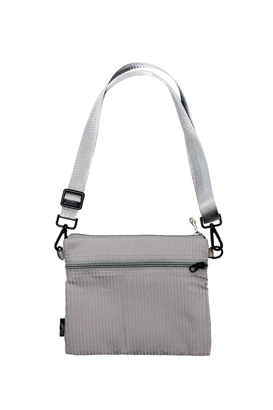 ELEPH ORIGAMI CROSSBODY PLEAT : Grey