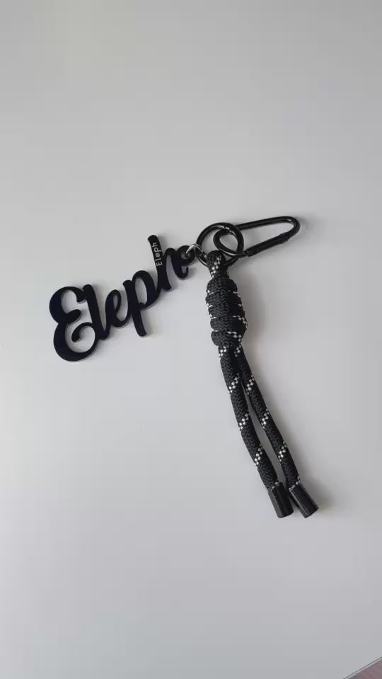 ELEPH ROPE TWIN KEYRING