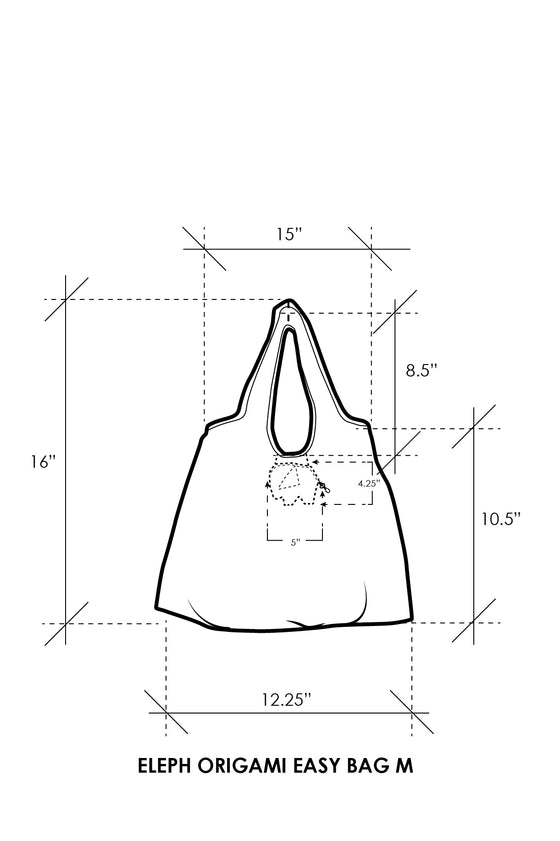 Eleph Origami Easy Bag M - Bai Sri : Green