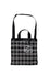 ELEPH ANDY TOTE CHECK PLEAT - M : Black/Grey