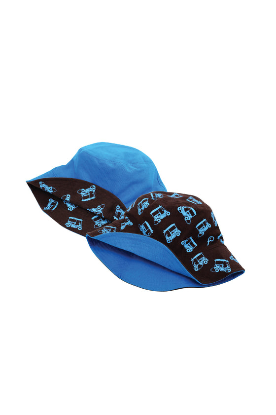 ELEPH HAT TUK TUK - Free size : Choc/Blue