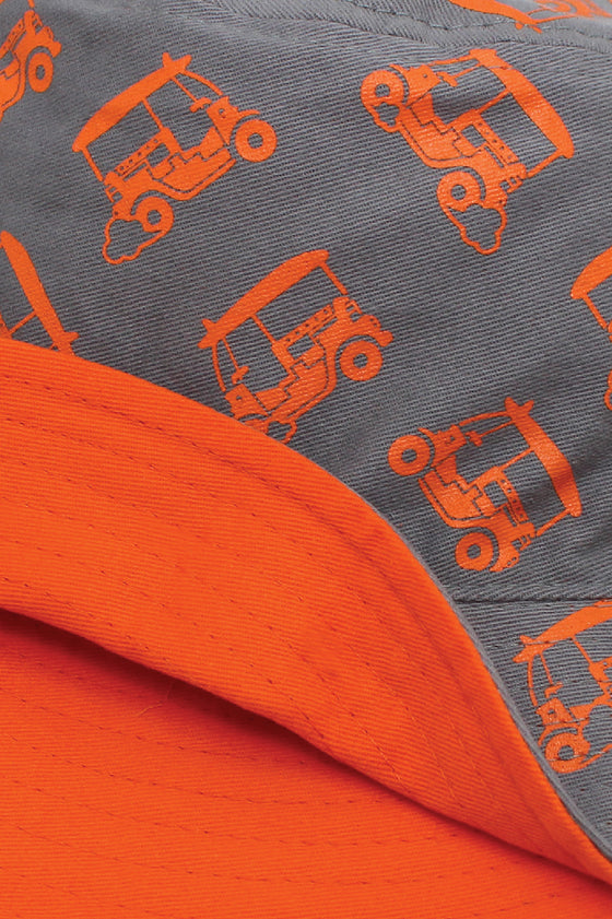 ELEPH HAT TUK TUK - Free size : Grey/Orange