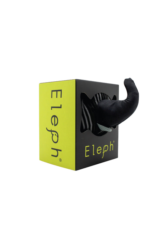ELEPH FOLDABLE PLEAT 3 STRIPE - TOTE S : Black / Grey