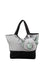 ELEPH FOLDABLE PLEAT LUREX - TOTE S : Grey / Silver