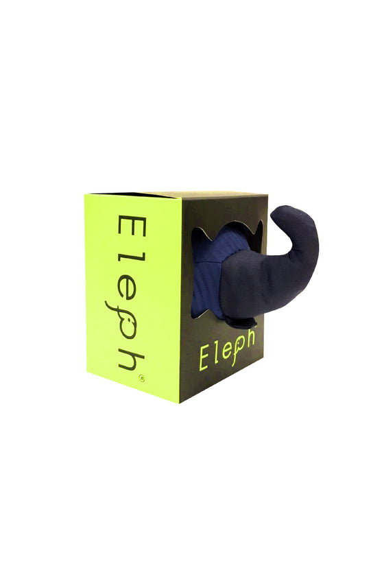 ELEPH FOLDABLE PLEAT - TOTE S :  Navy / Navy