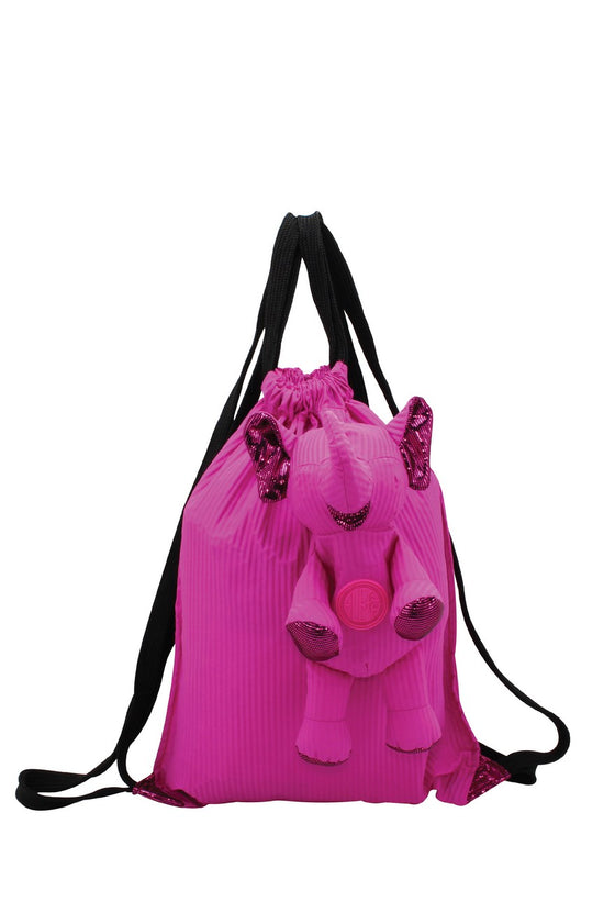 ELEPH FOLDABLE PLEAT - BACKPACK : Pink