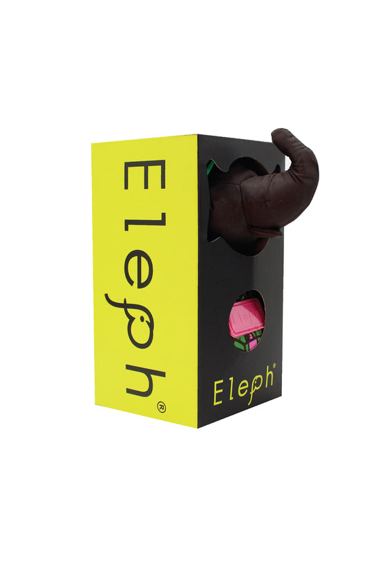 ELEPH MUDMEE - L : Chocolate / Green , Pink