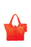 ELEPH FOLDABLE PLEAT - TOTE S :  Orange / Orange