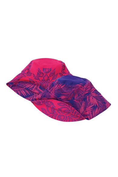 ELEPH CHALU/COCO REVERSIBLE HAT : Pink/Purple