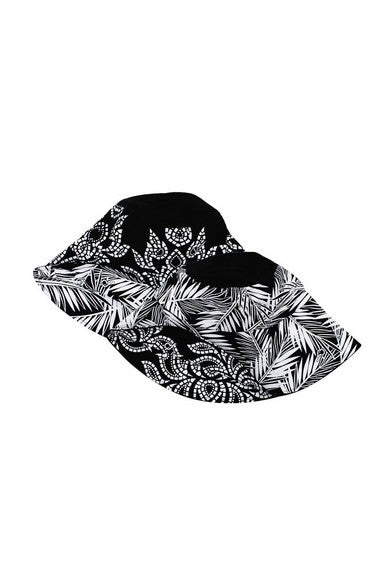 ELEPH CHALU/COCO REVERSIBLE HAT : Black/White