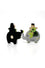 ELEPH POSTCARD WITH MAGNETS : Green