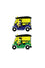 TUK TUK POSTCARD WITH MAGNETS : Blue / Green
