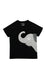 ELEPH T-SHIRT NECK SIDE : Black/Grey