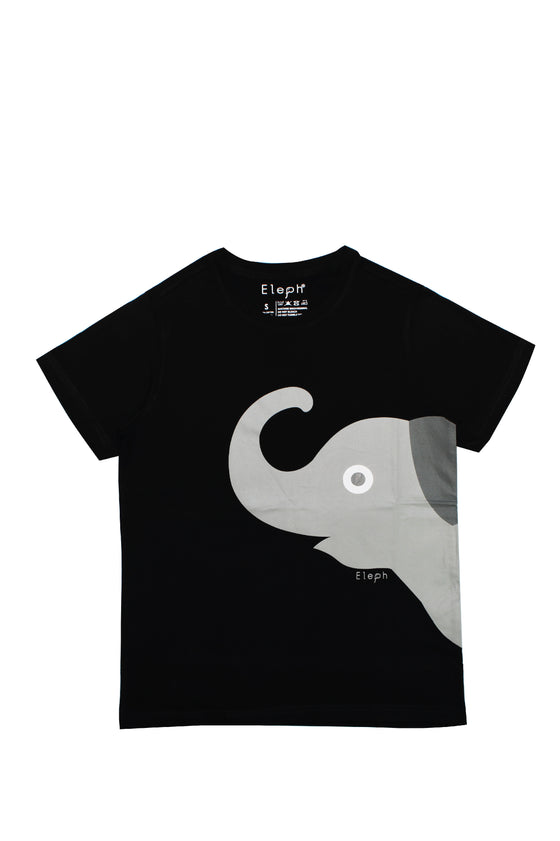 ELEPH T-SHIRT NECK SIDE : Black/Grey