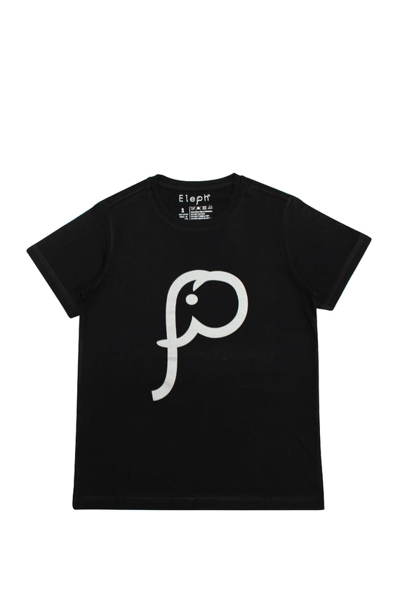 ELEPH T-SHIRT LOGO : Black/Grey