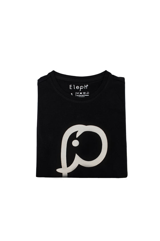 ELEPH T-SHIRT LOGO : Black/Grey