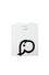 ELEPH T-SHIRT LOGO : White/Black