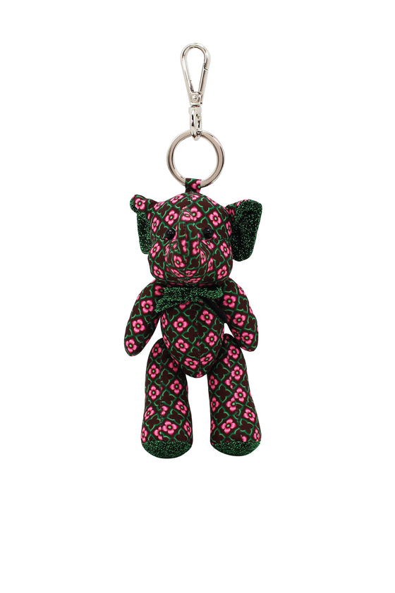 ELEPH DOLL KEY RING KAJUNG : Choc/ Green, Pink