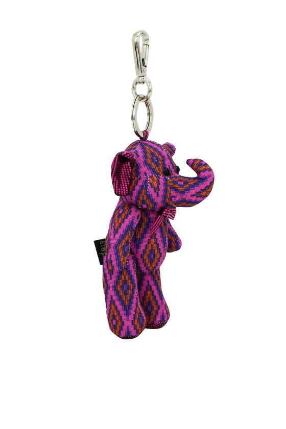 ELEPH DOLL KEY RING MUDMEE : Purple/ Pink, Onange