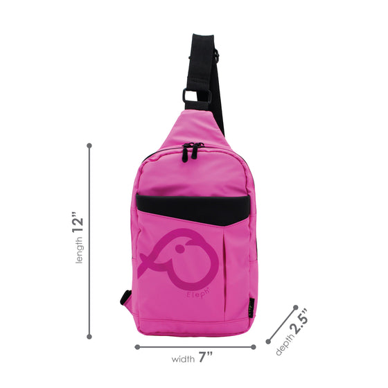 ELEPH LOGO - CROSS BODY : Pink