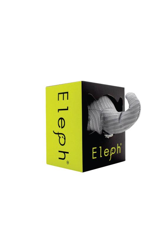 ELEPH FOLDABLE PLEAT LUREX - POUCH : Grey / Silver