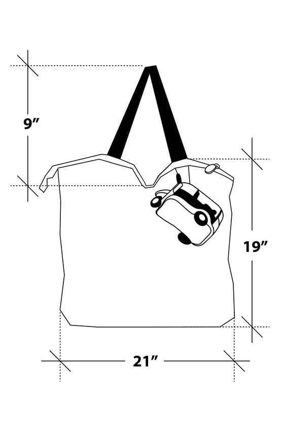 TUK TUK FOLDABLE ASIA - L : Black / White