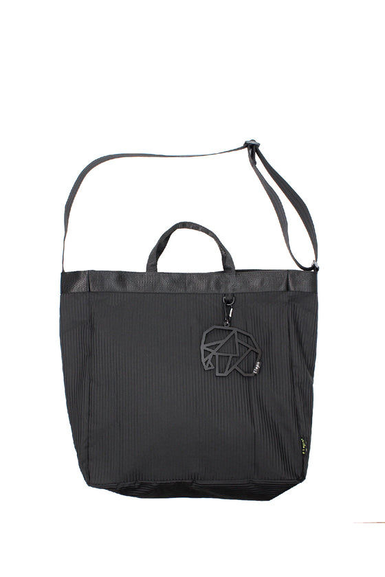 ELEPH WORKING BAG PLEAT - L  : Black