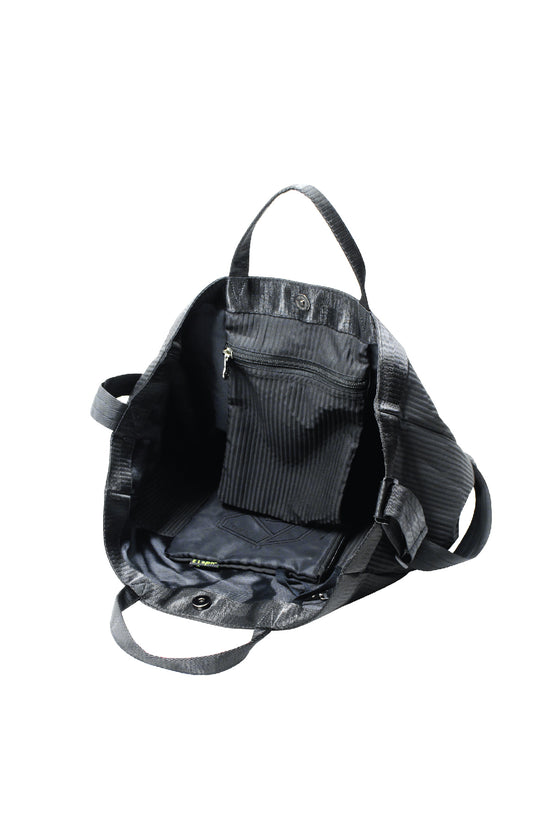 ELEPH WORKING BAG PLEAT - L  : Black
