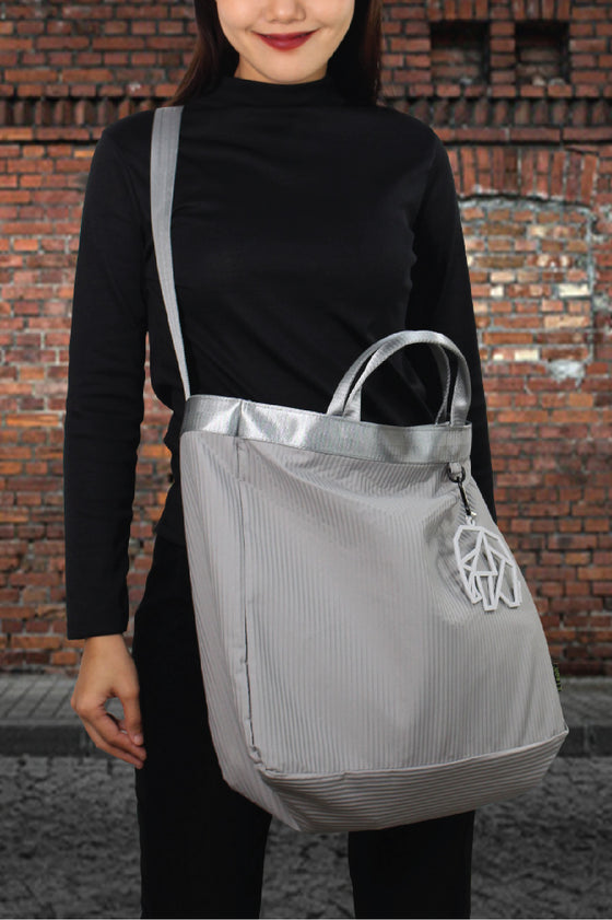 ELEPH WORKING BAG PLEAT - L  : Grey