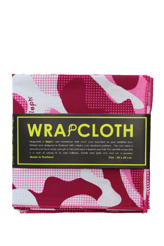 ELEPH WRAPCLOTH - Trooper 50x50cm. : Pink