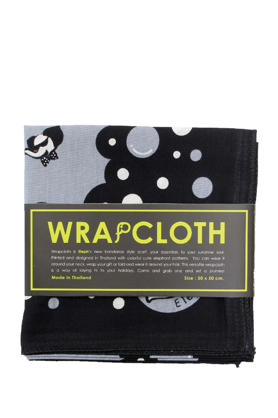 ELEPH WRAPCLOTH - Bubble 50x50cm. : Grey