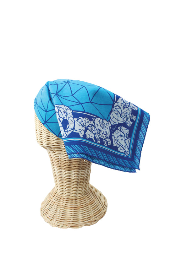 ELEPH WRAPCLOTH - Origami 50x50cm. : Blue