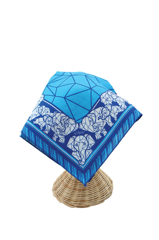 ELEPH WRAPCLOTH - Origami 50x50cm. : Blue
