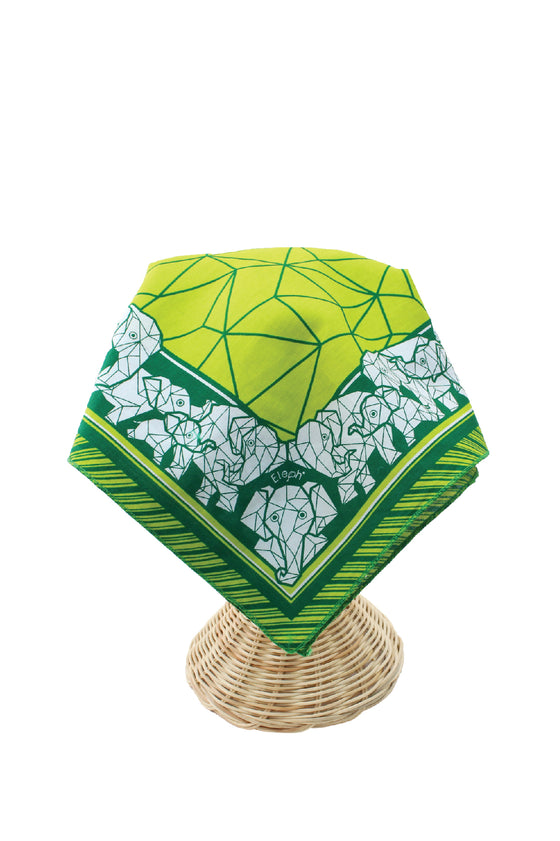 ELEPH WRAPCLOTH - Origami 50x50cm. : Green