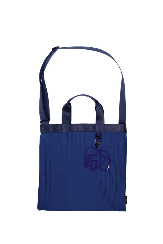 ELEPH ANDY TOTE PLEAT - M : Navy