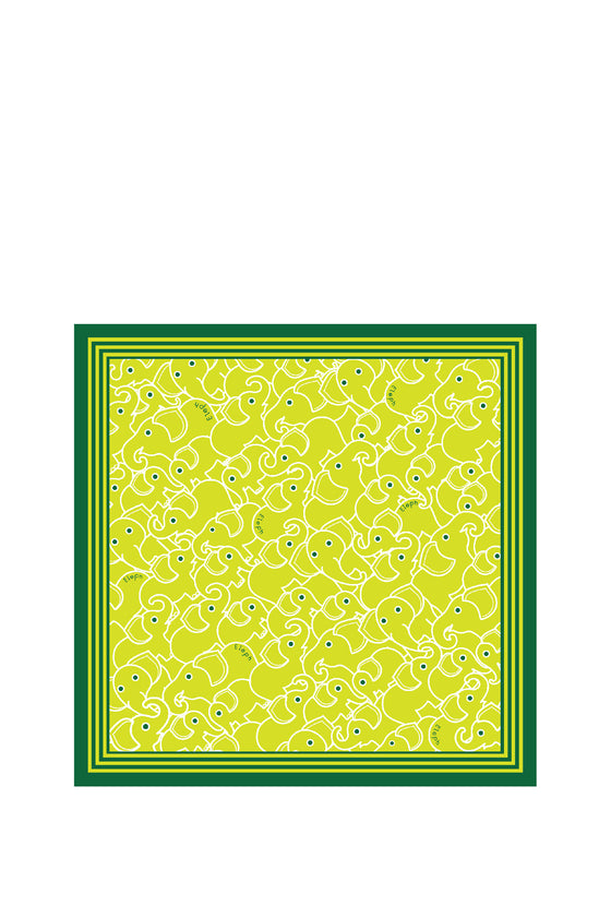 ELEPH WRAPCLOTH - Multi 50x50cm. : Green