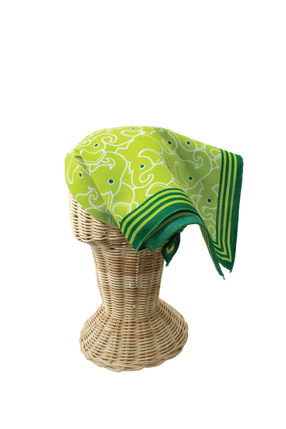 ELEPH WRAPCLOTH - Multi 50x50cm. : Green
