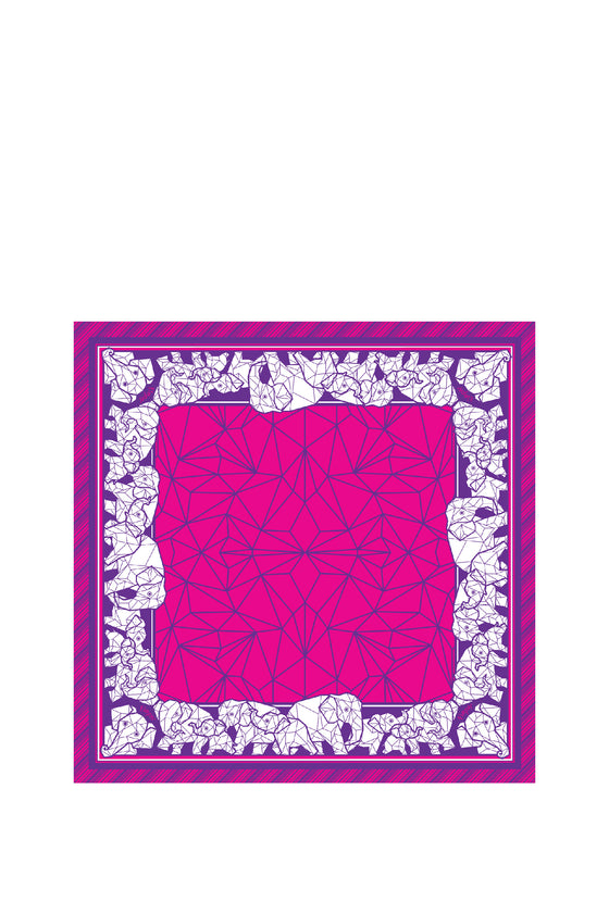 ELEPH WRAPCLOTH - Origami 50x50cm. : Pink