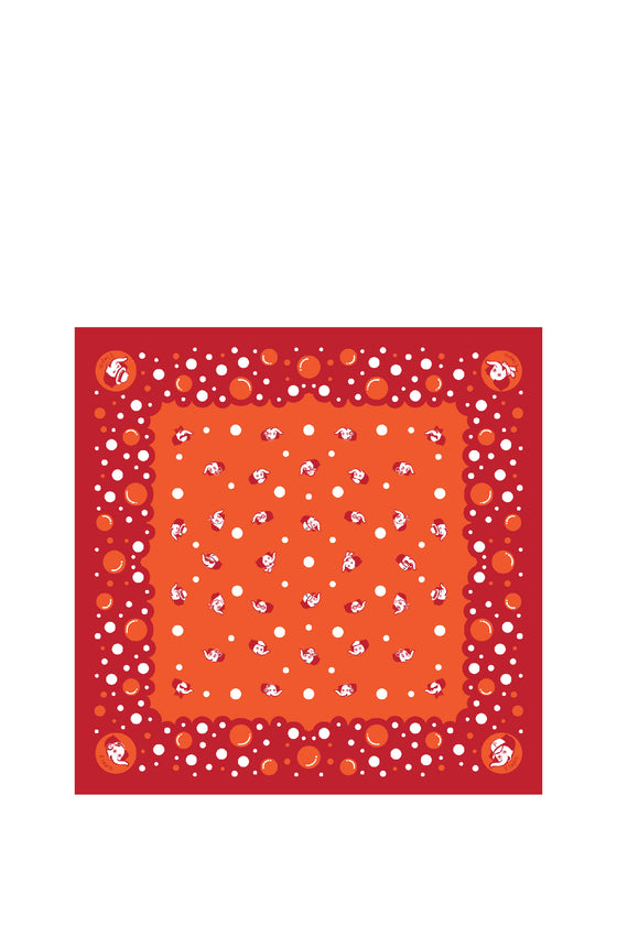 ELEPH WRAPCLOTH - Bubble 50x50cm. : Orange