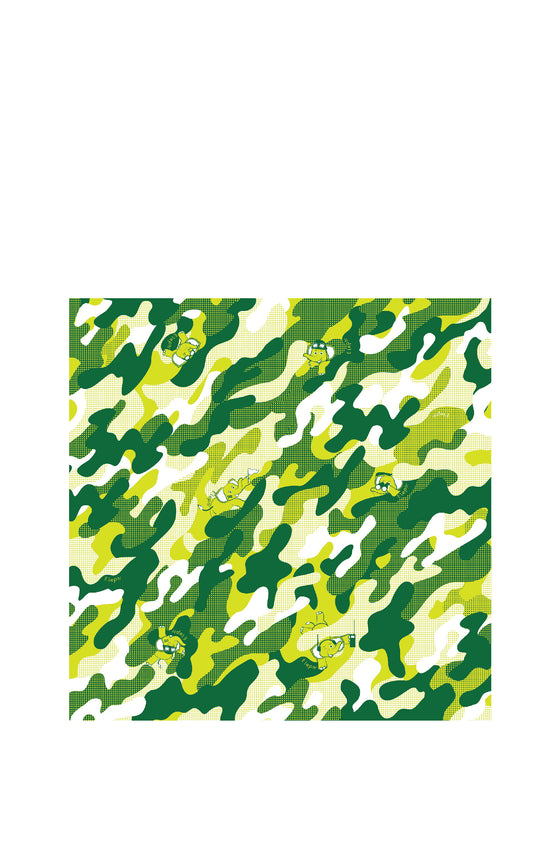 ELEPH WRAPCLOTH - Trooper 50x50cm. : Green